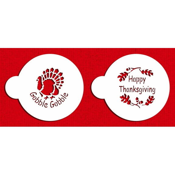 Designer Stencils Thanksgiving Cookie Set, Beige/semi-transparent