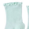 thumbnail image 6 of Lumosvexa Baby Girls Cotton Socks Mid Calf Soft Comfort Lightweight Toddler Daily Cute Socks Green 2T, 6 of 7
