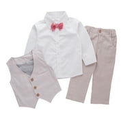 Bilo Baby Kid Boy Formal Wear Shirt, Vest and Pants 3-pc (6-12 Months)