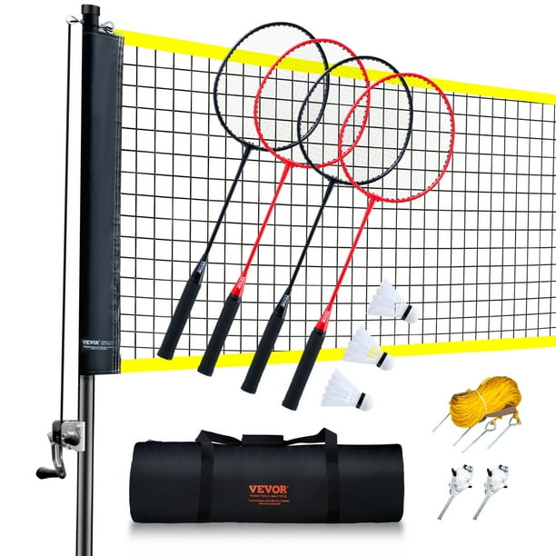 Red de bádminton VEVOR, red de bádminton para exteriores, patio, playa, parque, equipo de bádminton portátil, red de bádminton para adultos y niños con postes, bolsa de transporte