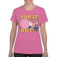 thumbnail image 2 of Officially Licensed Dubble Bubble Pop It Like It's Hot Gum Women's T-shirt, 2 of 3