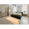 thumbnail image 4 of Ahgly Company Indoor Rectangle Traditional Brown Gold Oriental Area Rugs, 8' x 12', 4 of 6