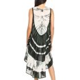thumbnail image 2 of Sakkas Ambra Women's Casual Maxi Tie Dye Sleeveless Loose Tank Cover-up Dress - 19301-Green - One Size Regular, 2 of 5