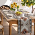 thumbnail image 6 of Placemats Set of 4, Orange Bohemian Place Mats Aztec Boho Tribal Style Tablemats Washable Placemat Table Decoration for Kitchen Table Dinner Party Home Decor Indoor Outdoor 13x19 Inch, 6 of 9