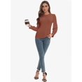 thumbnail image 6 of Women's Fall Puff Long Sleeve Tunic Tops Pleated Crew Neck Shirts Blouses Casual Loose T-Shirts, 6 of 6