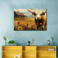 thumbnail image 4 of Shadudu Highland Cow Wall Art Decor Cow Pictures for Living Room Farmhouse Canvas Painting Modern Western Art Print Rustic Animal Artwork for Bedroom Home Office Decorations, 4 of 7