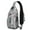 Gray Christmas Cardinal, variant on Sling Backpack,Gray Christmas Cardinal Bird Pattern Crossbody Bag with Water Bottle Holder,Waterproof Sling Bag for Men/Women with Chest Phone Holder for Hiking,Travel