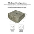 thumbnail image 3 of RTS Home Accents Rock Lock Raised Garden Bed End Rock Pack (3x End Rocks and 1x 18-inch Spike), 3 of 7