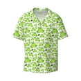 thumbnail image 3 of Goofa Cute Frogs Printed Men's Casual Short-sleeved Shirt,Lightweight Breathable Button-down,Summer Casual men's top,Versatile Fashion shirt-3X-Large, 3 of 7