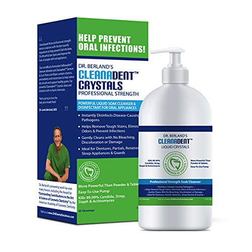 Dr. B Dental Solutions Liquid Crystals Soak Cleanser 12 Ounce