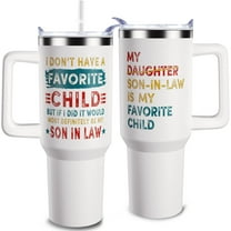 Gifts for Mother/Father In Law from Son In Law Funny Mother''s/Father''s Day Gifts for Mom Christmas Gift for Dad,40 oz Mom/Dad Tumbler with Handle Brithday Gift
