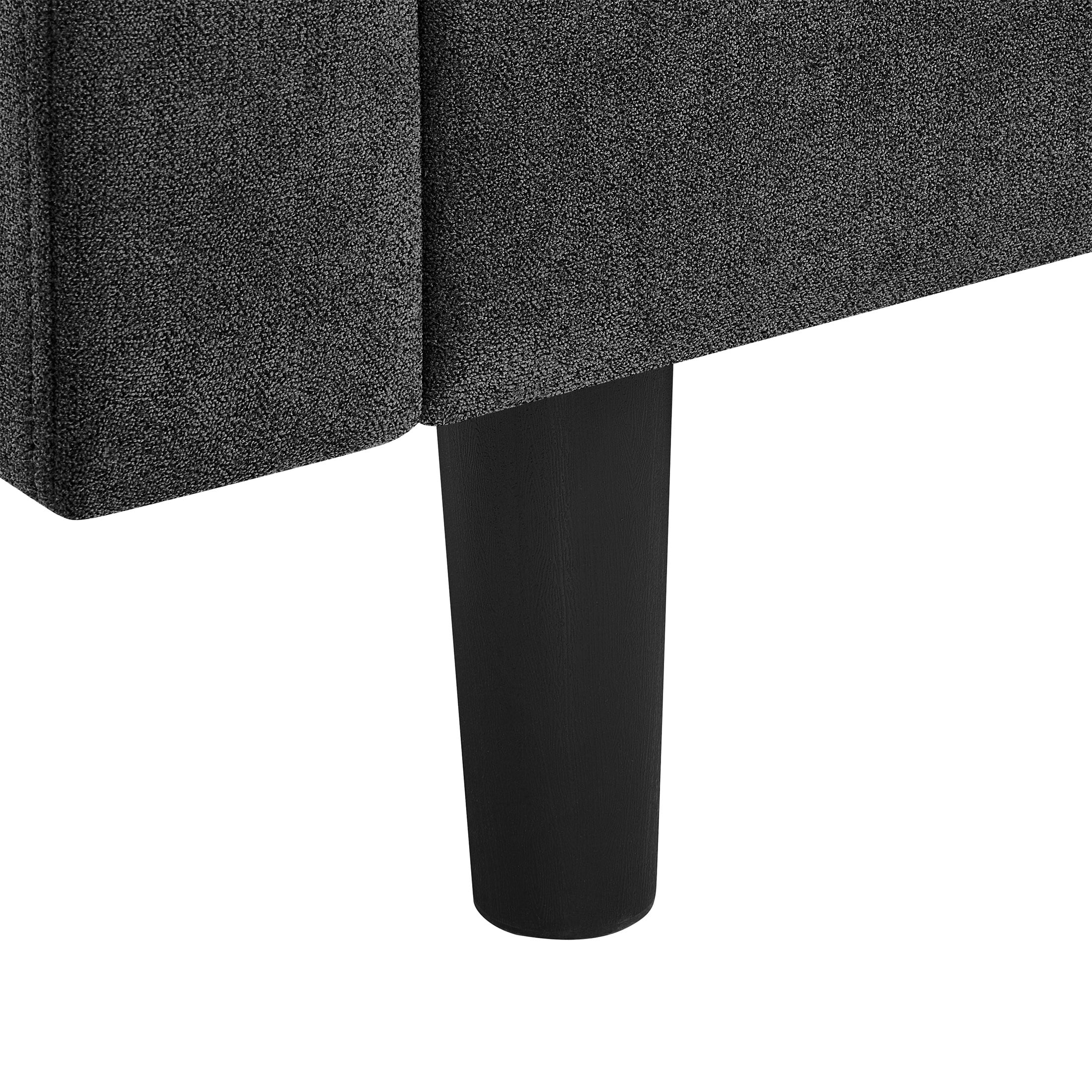 Mainstays Storage Futon with Underseat Storage, Charcoal Fabric