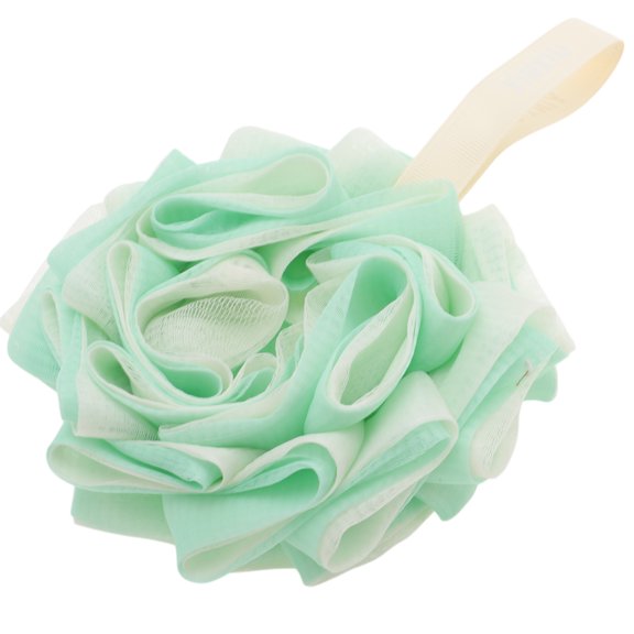 Unique Bargains 1 Pc Convenient Bath Shower Loofah Sponge Body Puffs White Green