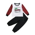 thumbnail image 1 of Seyurigaoka Kids Cartoon Car Print O-Neck Long Sleeve Tops+ Solid Color Long Pants, 1 of 9