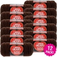 thumbnail image 2 of Multipack of 12 - Red Heart Super Saver Yarn-Coffee, 2 of 4