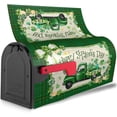 thumbnail image 4 of St Patrick''s Day Mailbox Covers Green Truck Mailbox Covers Magnetic Standard Size 21x18 Inch Green Clover Letter Box Cover Wrap Decoration for Outside, 4 of 6