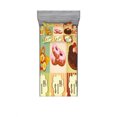 thumbnail image 2 of Vintage Bedding Set with Sheet & Covers, Bakery of Delicious Pastries Deserts Doughnuts and Cakes with Price Tags Pattern, Printed Bedroom Decor 2 Shams, 4 Sizes, Multicolor, by Ambesonne, 2 of 3
