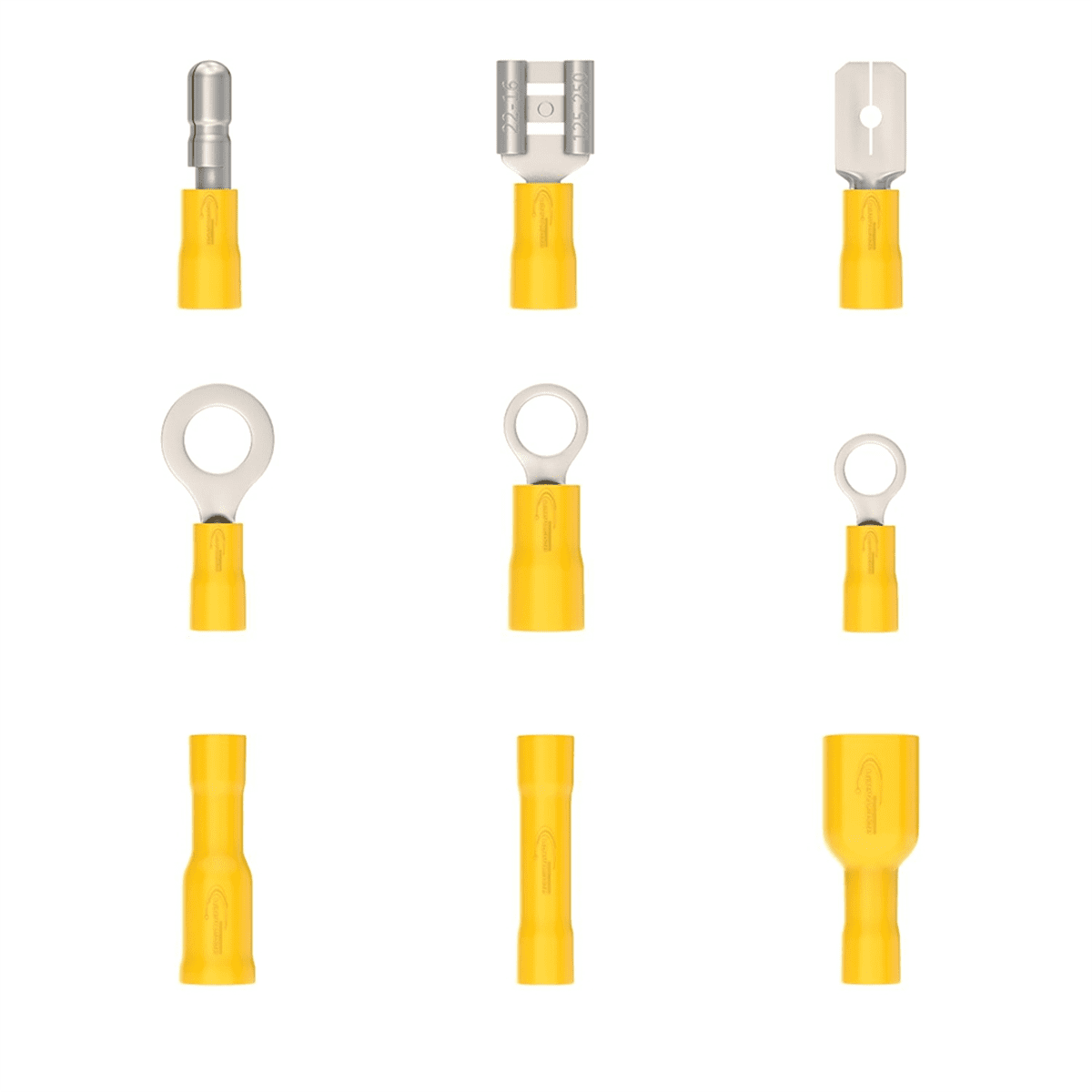 700 Pieces Cable Lugs Set, Blade Receptacles, Round Connectors, Ring Terminals and Butt Connectors,700 x Wire Terminals,Blue&Red&Yellow