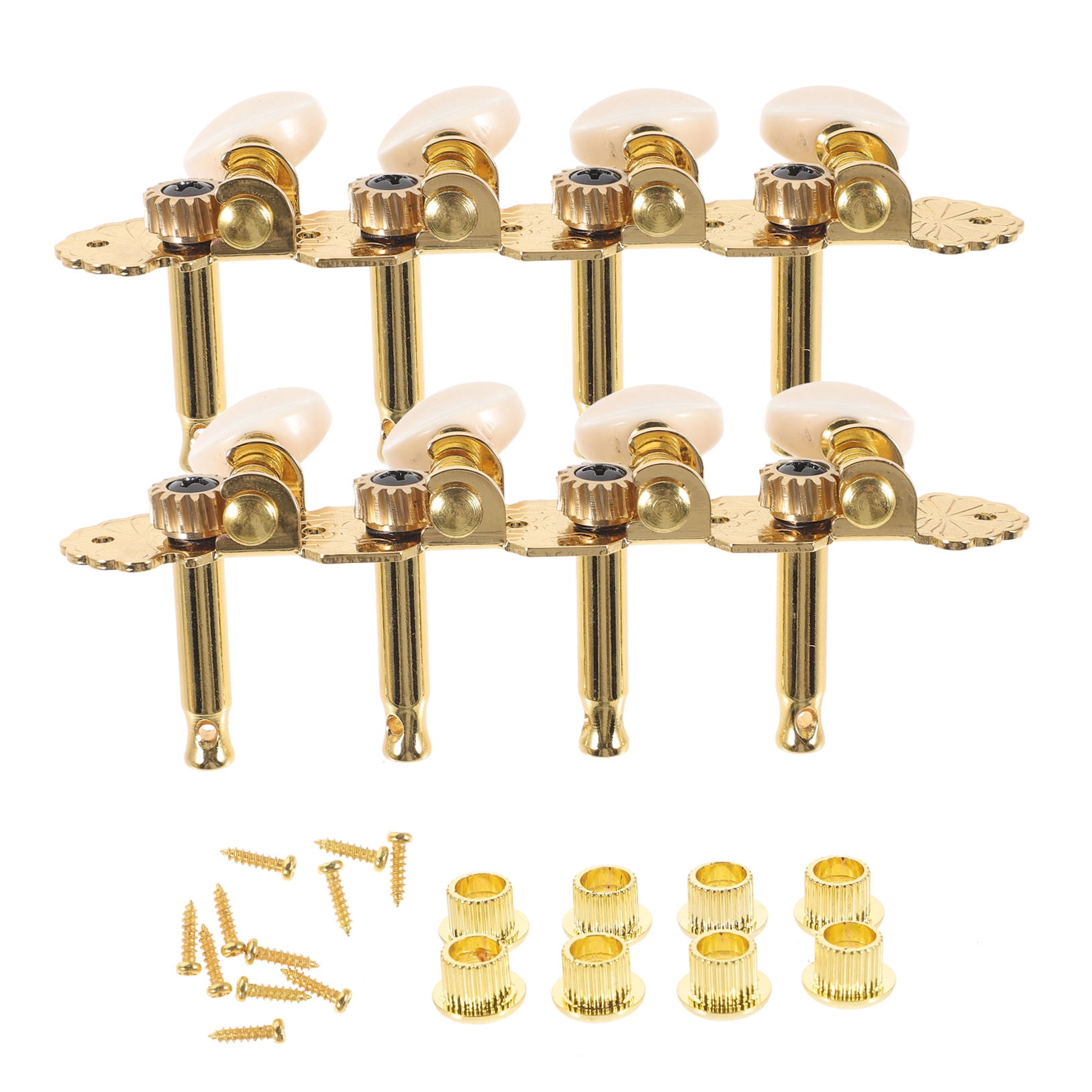 SEWCHICS 1 Set Golden Metal Guitar Tuning Machines for Acoustic Guitars Practical