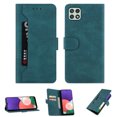 thumbnail image 1 of Wallet Case for Galaxy A22 5G Credit Card Holder, Retro Design Magnetic Clasp PU Leather &  Soft TPU interior Folio Kickstand Durable Cover For Samsung Galaxy A22 5G,
Blue, 1 of 13