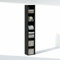 Furinno CUBICLE 6-Tier Closet Organizer Open Shelf Storage Blackwood