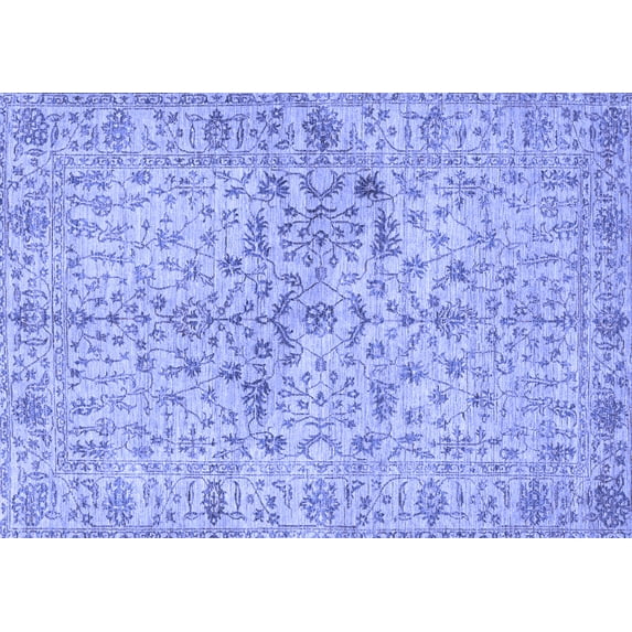 Ahgly Company Indoor Rectangle Persian Blue Traditional Area Rugs, 2' x 4'