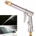 thumbnail image 4 of Ruroz Garden Hose Nozzle, High Pressure Water Hose Nozzle Sprayer Head,fits 3/4” Garden Hose Thread,for Lawn & Garden,Washing Cars,Watering Garden,Cleaning,Showering Dogs&Pets(Silver) Gardening Deals, 4 of 6