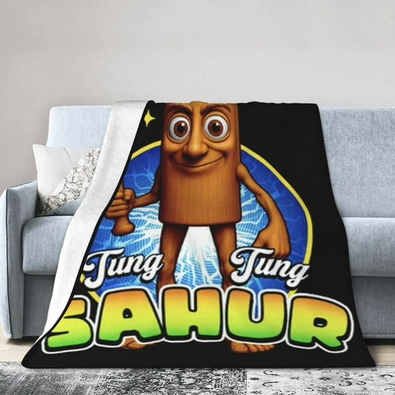 Italian Brainrot Blanket Throw Bedding Room Decor Flannel Blankets For Bed Sofa 40"X30"