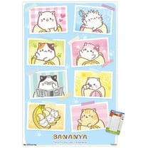 Bananya - Grid Wall Poster, 14.725" x 22.375"