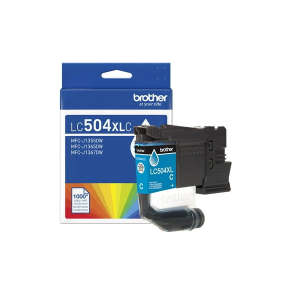 Brother Genuine LC504XLC High Yield Cyan Ink Cartridge