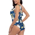 thumbnail image 4 of Goofa Star Penguin Pattern Women's One Piece Swimsuits Tummy Control Bathing Suits Asymmetric One Shoulder Swimwear-X-Large, 4 of 6