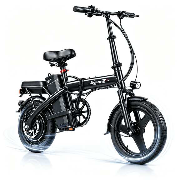 KAZEFLOW 750W Foldable Electric Bike for Adults, 48V 10Ah Removable Battery, 14" Ebike, Electric Mini Bike, 20MPH Top Speed, The range is 25 miles, Class 2, UL 2849