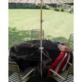 thumbnail image 2 of Outdoor Tablecloth with Umbrella Hole Zipper Anniversary Round Tablecloth 60" Waterproof Outside Table Cloth Black Dog Pet USA Flag Rustic Patriotic Patio Table Cover Tablecloths for Picnic Party, 2 of 8