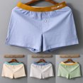 thumbnail image 1 of Men's Panties Cotton Solid Color Breathable Boxers Shorts Men Underwear Trunks Homewear Loose Boxer Shorts And Underpants L Green|https://ae01.alicdn.com/kf/S386ecaba1aea4884b0c89d1eefd060ad5.jpeg, 1 of 5