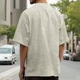 thumbnail image 6 of Men Summer Tops Tech Long Sleeve Shirt Men Pottery Slipper Loose Shirts Fall Apparel Light Weight Long Sleeve Shirts Tech Christmas Crop Top Top T Shirt Running Short Beige S, 6 of 6