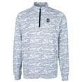thumbnail image 2 of Men's Cutter & Buck Charcoal Dartmouth Big Green Big & Tall Traverse Camo Print Stretch Quarter-Zip Pullover Top, 2 of 3