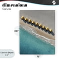 thumbnail image 4 of Stupell Industries Tropical Yellow Cabanas Along Shore Canvas Art, 16 x 20, by Franklyn Gregory, 4 of 8
