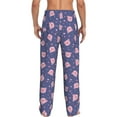thumbnail image 3 of Goofa Cute Pig Printed Soft Pajama Pants for Men, Wide Leg Comfy Casual Lounge Yoga Pants-X-Large, 3 of 9