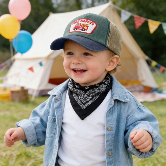 Toddler Girls Boys Washed Cotton Baseball Cap Adjustable Ponytail Design Hat Kids Outdoor Daily Wear Breathable Sun Cap Gibobby,3-8 Years,Khaki