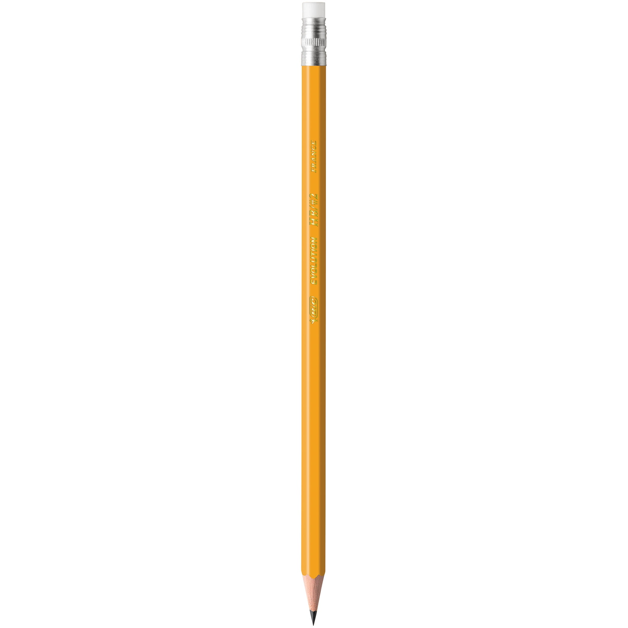 BIC Evolution Cased Pencil, #2 Lead, Yellow Barrel, 48 Count
