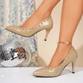 thumbnail image 3 of Stylago Women's Closed Toe High Heels Pointed Toe Wedding Pumps Shoes Ladies Leather Formal Work Dress Stiletto for Business Brown Size 9, 3 of 7