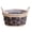 E, variant on Storage Basket,with Double-Sided Handles,Waterproof Lined Woven Decorative Bin,for Home Organization And Storage