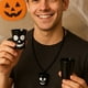 thumbnail image 1 of Collar de taza con cara de fantasma de Halloween, collar de copa de vino de plástico para fiesta de Halloween, taza, 1 of 5