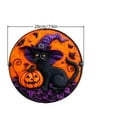 thumbnail image 3 of Halloween Welcome Door Sign Wood Vintage Rustic Hanging Decoration Halloween Pattern Welcome Front Door Sign Wall Decoration for Indoor Outdoor Party(Black Cat Style), 3 of 4