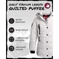 thumbnail image 2 of Canada Weather Gear Girls Winter Coat Stadium Length Quilted Puffer Parka Insulated Outerwear, 2 of 7