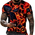 thumbnail image 1 of Styesk T-Shirts pour Homme Mode Décontractée Col Rond Chandail Imprimé T-Shirt Manches Courtes Hauts, 1 of 5