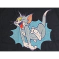 thumbnail image 2 of Tom & Jerry Classic Tom Cartoon Character Men's Navy Blue Graphic Tee-M, 2 of 4