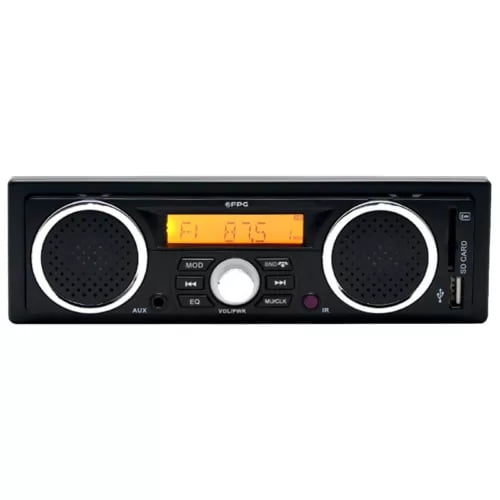 Hands-Free Stereo Built-in 3 Speakers Audio Playback 1 Din Car radio MP3 Audio Player Bluetooth FM Supports USB SD AUX