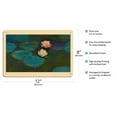 thumbnail image 2 of Nympheas - Water Lily Pond - From an Original Color Painting by Claude Monet c.1897 - 8 x 12 inch Vintage Wood Art Sign, 2 of 4