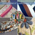 thumbnail image 3 of 5 Sizes Bias Tape Makers, Bias Binding Tape Making Tool for Fabric Quilting Sewing,Customize, Solidl, 3 of 5